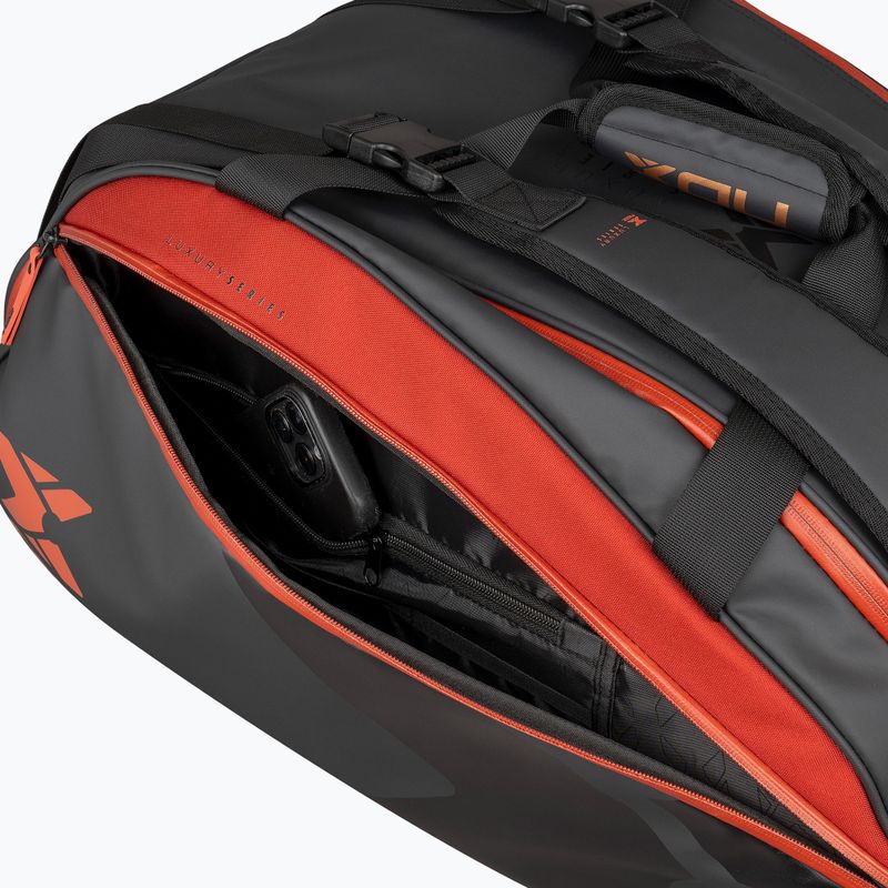 NOX Luxury Open Series padel táska 60 l fekete/piros 12