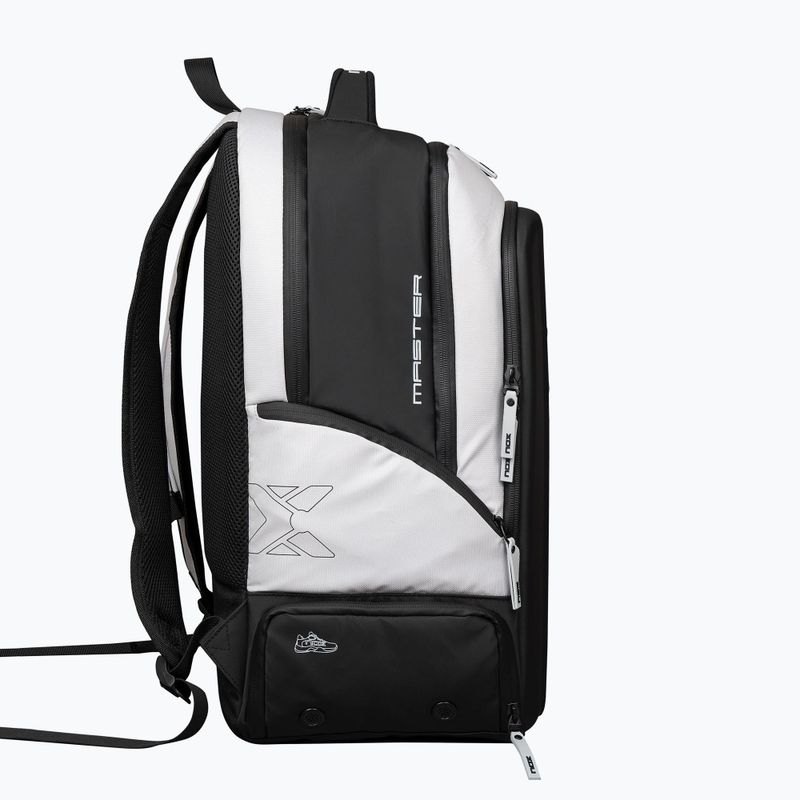 Padel hátizsák NOX Luxury Master Series Backpack 30 l white/black 4