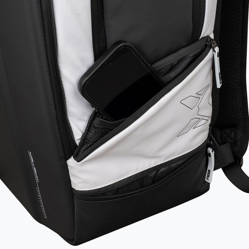 Padel hátizsák NOX Luxury Master Series Backpack 30 l white/black 11