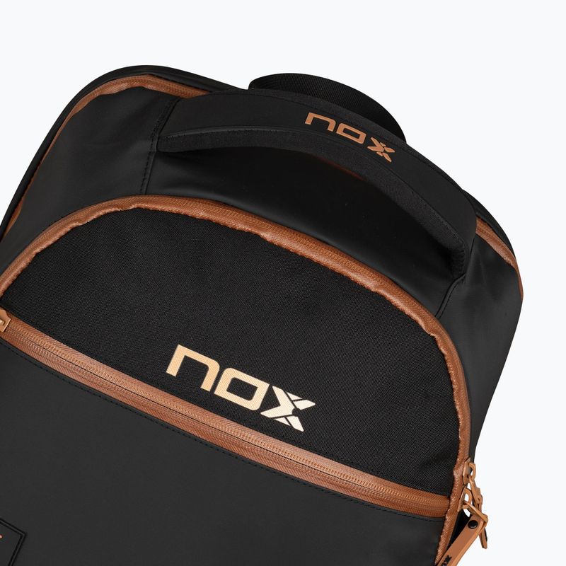 Padel hátizsák NOX Luxury Open Series Backpack 30 l black/brown 5