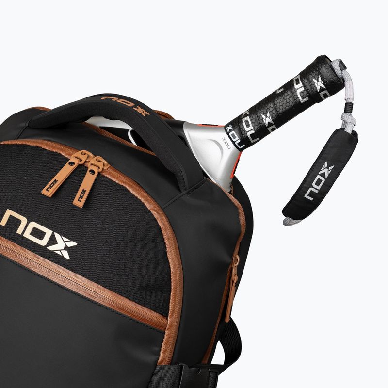 Padel hátizsák NOX Luxury Open Series Backpack 30 l black/brown 6