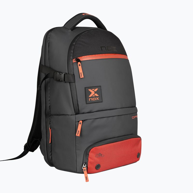 Padel hátizsák NOX Luxury Open Series Backpack 30 l black/red 3