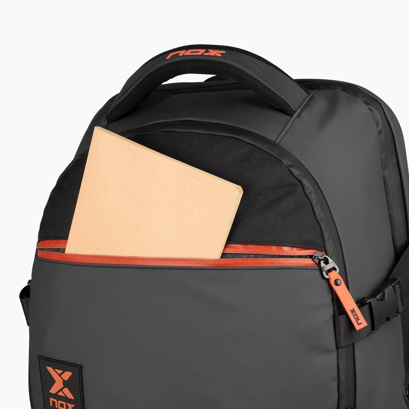 Padel hátizsák NOX Luxury Open Series Backpack 30 l black/red 8