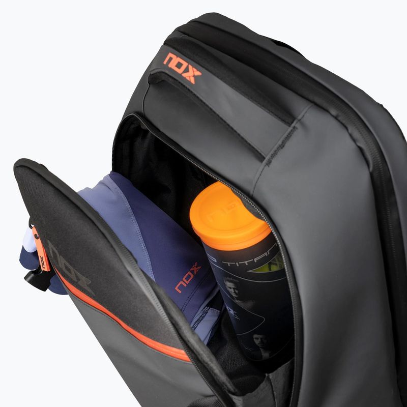 Padel hátizsák NOX Luxury Open Series Backpack 30 l black/red 9