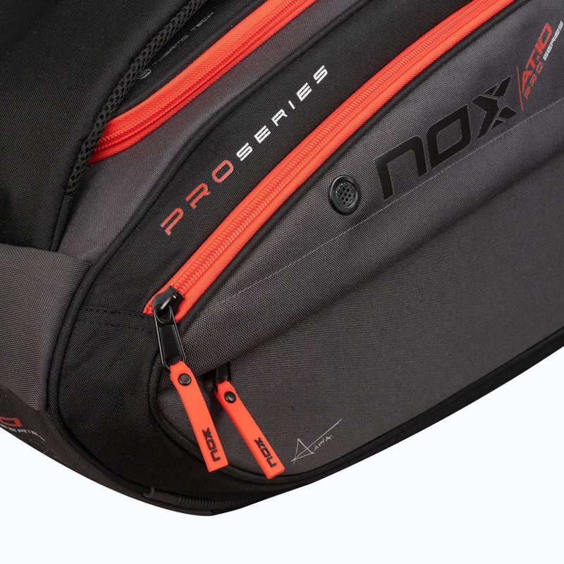 Padeltáska NOX AT10 XXL Padelbag 90 l grey/orange 6