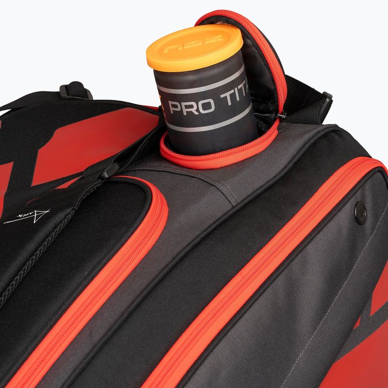 Padeltáska NOX AT10 XXL Padelbag 90 l grey/orange 10