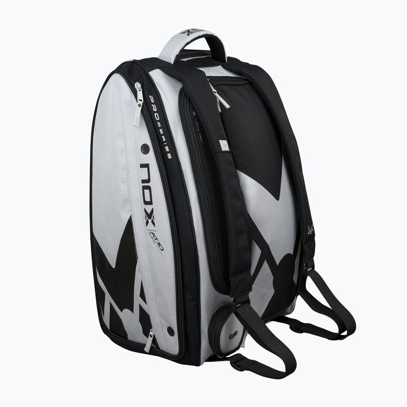 NOX AT10 Competition XL Compact 80 l-es kompakt padel táska szürke/fekete 6