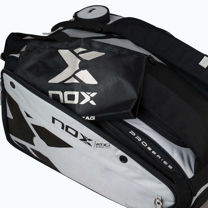 NOX AT10 Competition XL Compact 80 l-es kompakt padel táska szürke/fekete 14