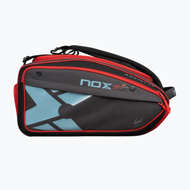 Padeltáska NOX ML10 Competition XL Compact Padelbag 80 l grey/black/orange