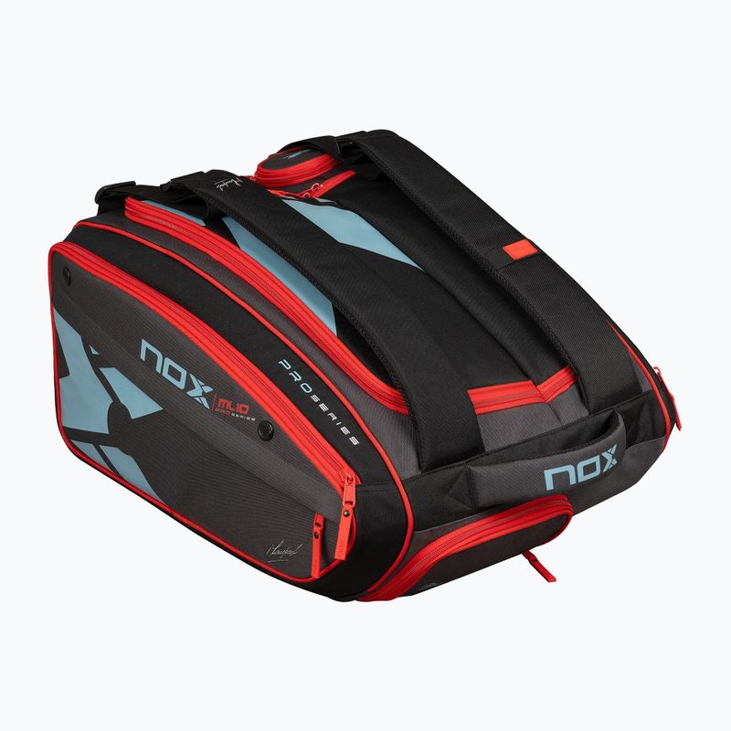 Padeltáska NOX ML10 Competition XL Compact Padelbag 80 l grey/black/orange 2