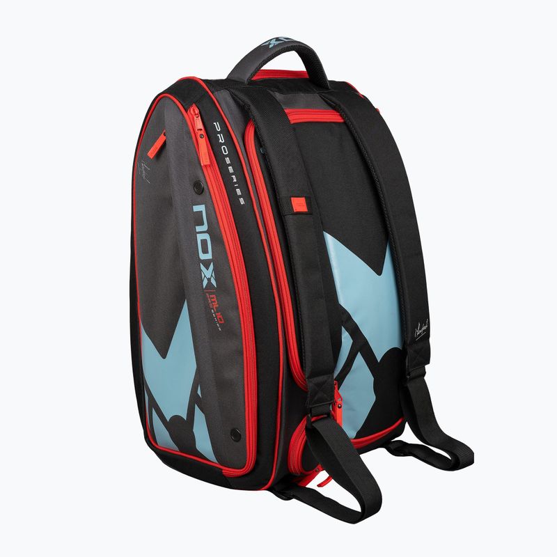 Padeltáska NOX ML10 Competition XL Compact Padelbag 80 l grey/black/orange 4