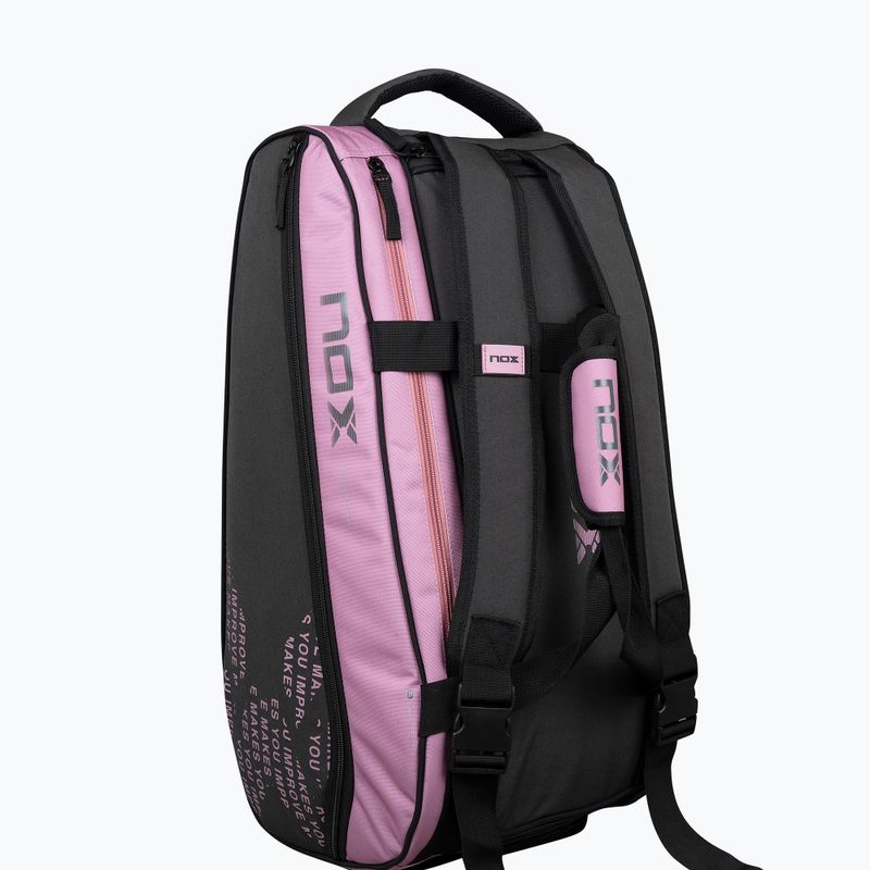 NOX Street Series padlum táska 45 l szürke/rózsaszín 6