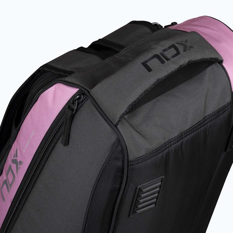 NOX Street Series padlum táska 45 l szürke/rózsaszín 10