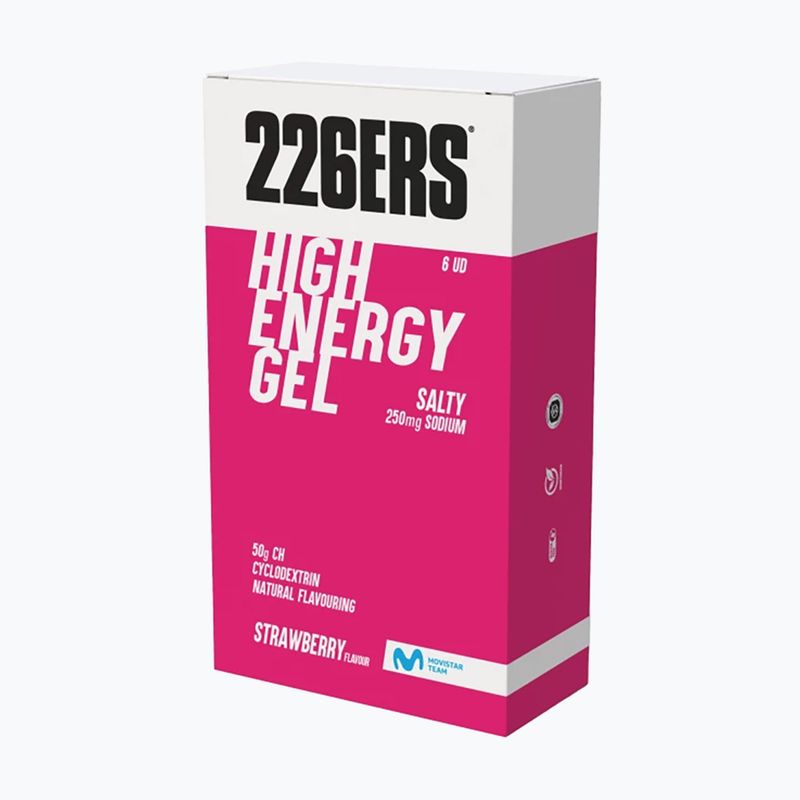 226ERS High Energy Gel 250mg 6 x 76 g sós eper