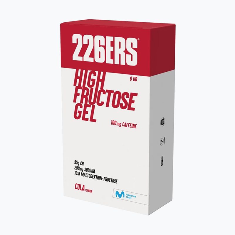 226ERS Magas fruktóz tartalmú energiagél 6 x 80g koffein 100mg cola