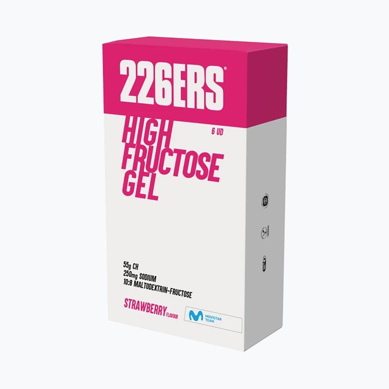 226ERS Magas fruktóz tartalmú energiagél 6 x 80 g eper