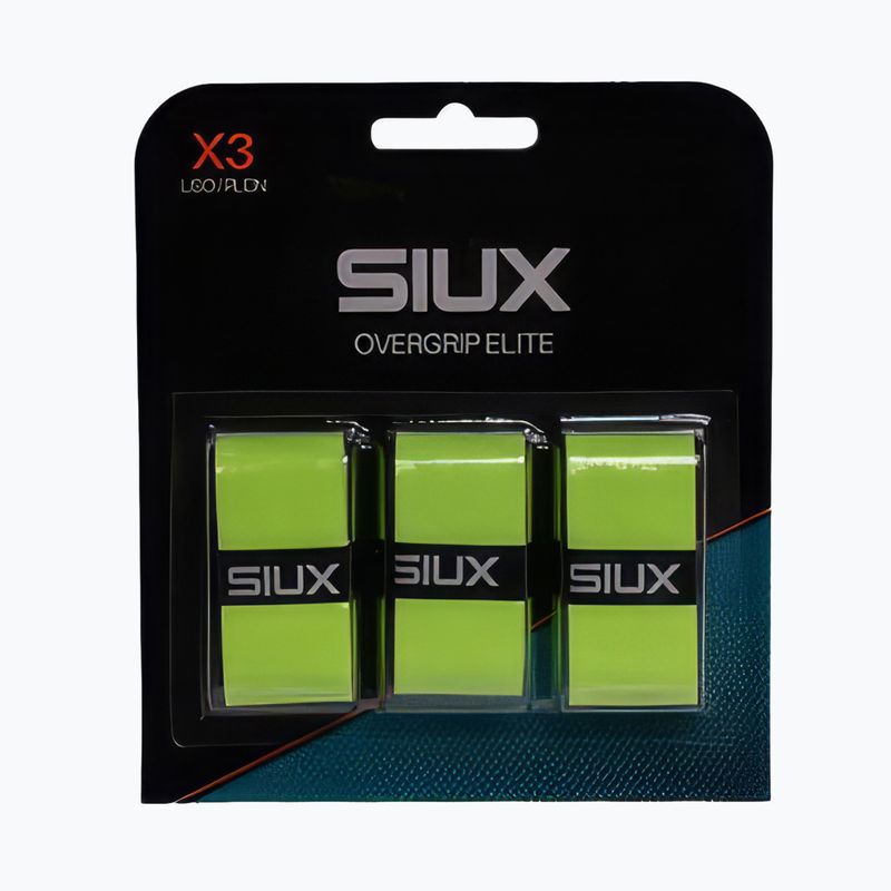 Padelütő markolatszalag Siux Elite Overgrip 3 pack green