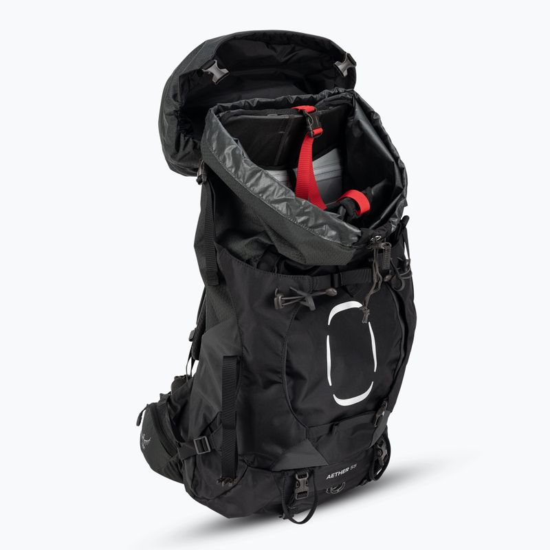 Férfi trekking hátizsák Osprey Aether 55 l fekete 4