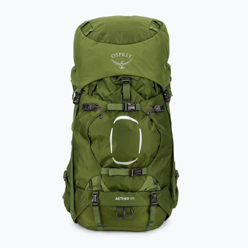 Férfi trekking hátizsák Osprey Aether 65 l fokhagyma mustár zöld