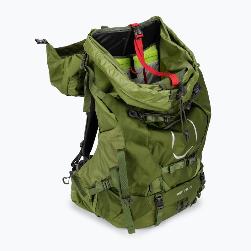 Férfi trekking hátizsák Osprey Aether 65 l fokhagyma mustár zöld 4