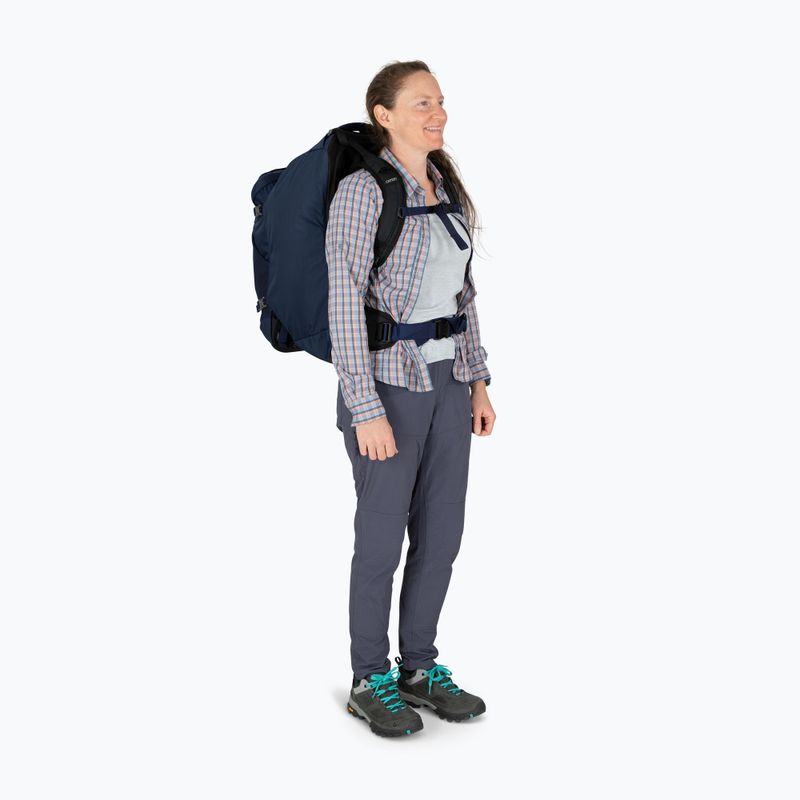 Osprey Fairview 55 l téli éjszakai kék túra hátizsák 9
