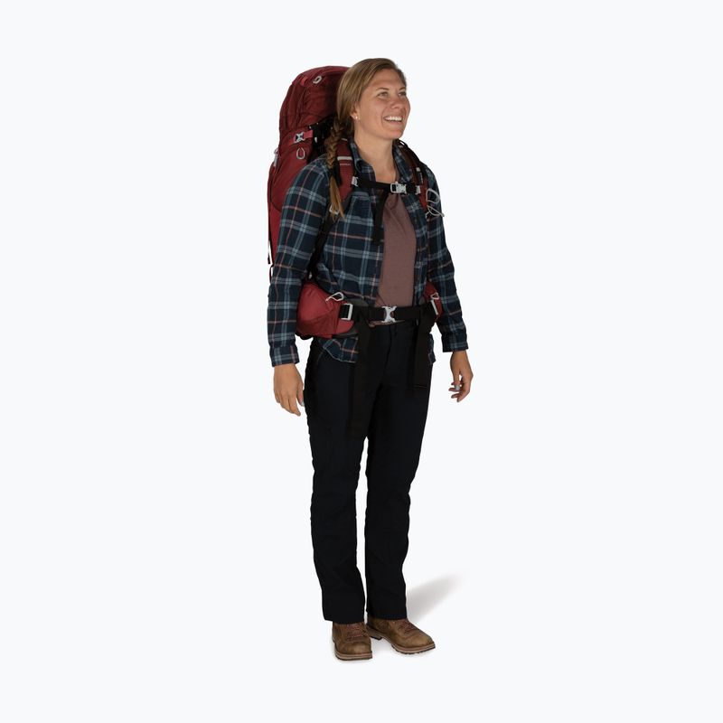 Női trekking hátizsák Osprey Aura AG 65 l XS-S berry sorbet red 8