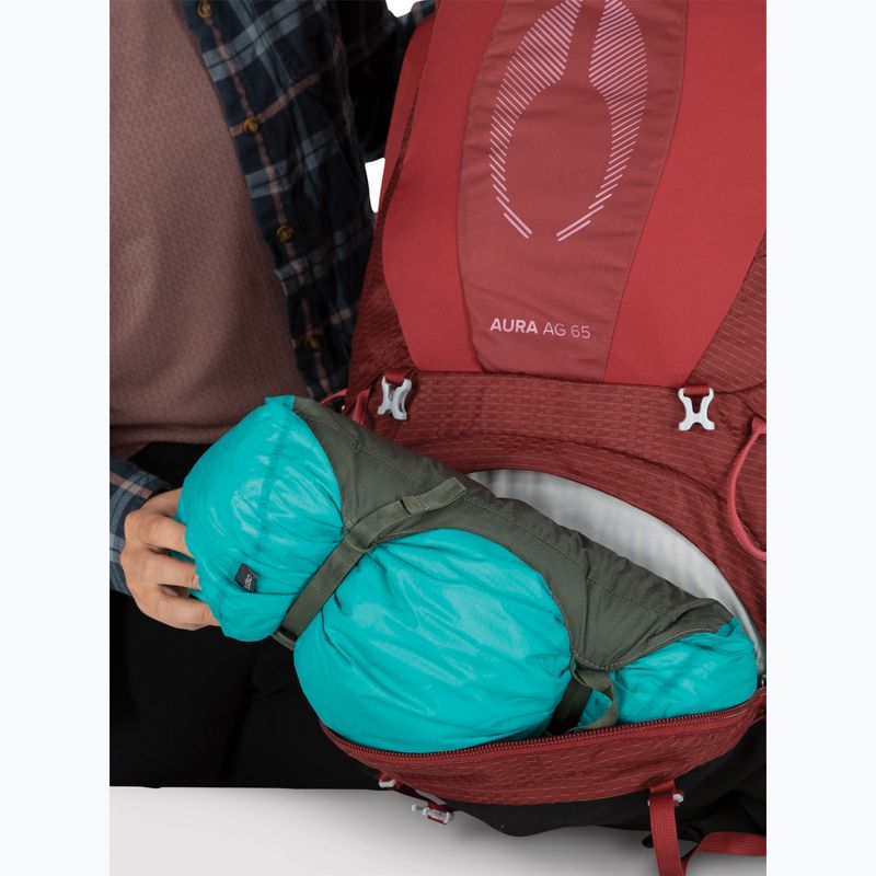 Női trekking hátizsák Osprey Aura AG 65 l XS-S berry sorbet red 12