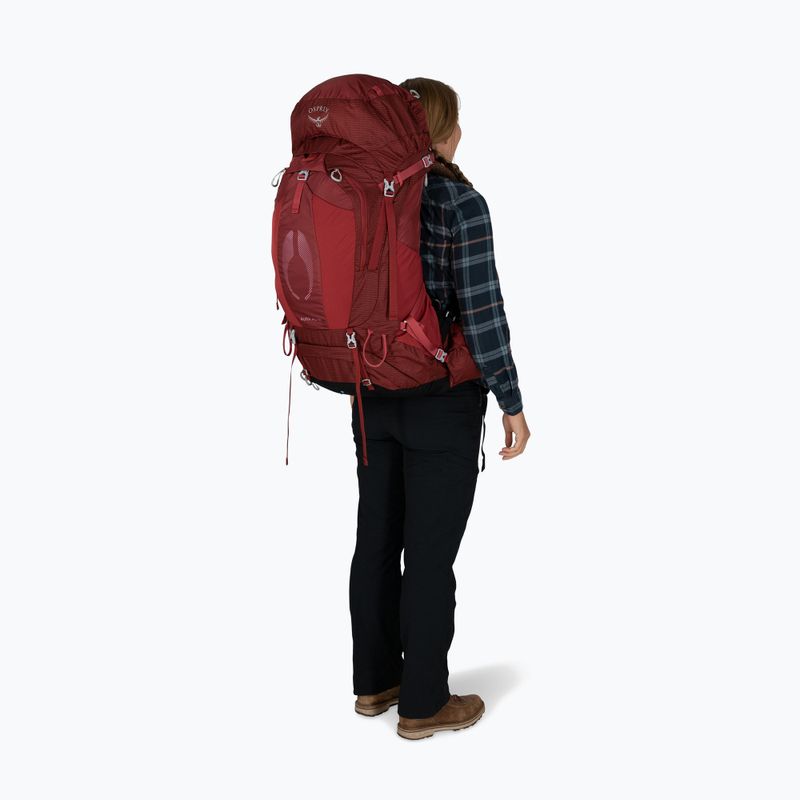 Női trekking hátizsák Osprey Aura AG 65 l M-L berry sorbet red 7