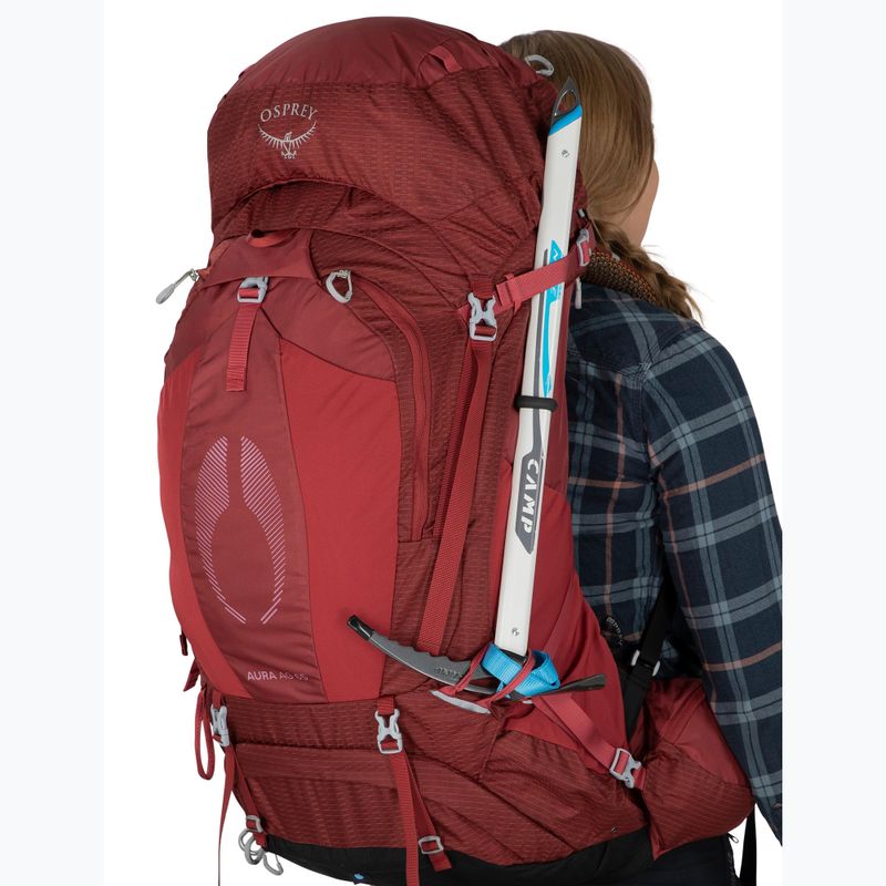 Női trekking hátizsák Osprey Aura AG 65 l M-L berry sorbet red 9
