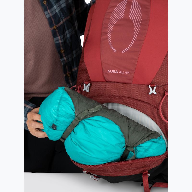 Női trekking hátizsák Osprey Aura AG 65 l M-L berry sorbet red 12