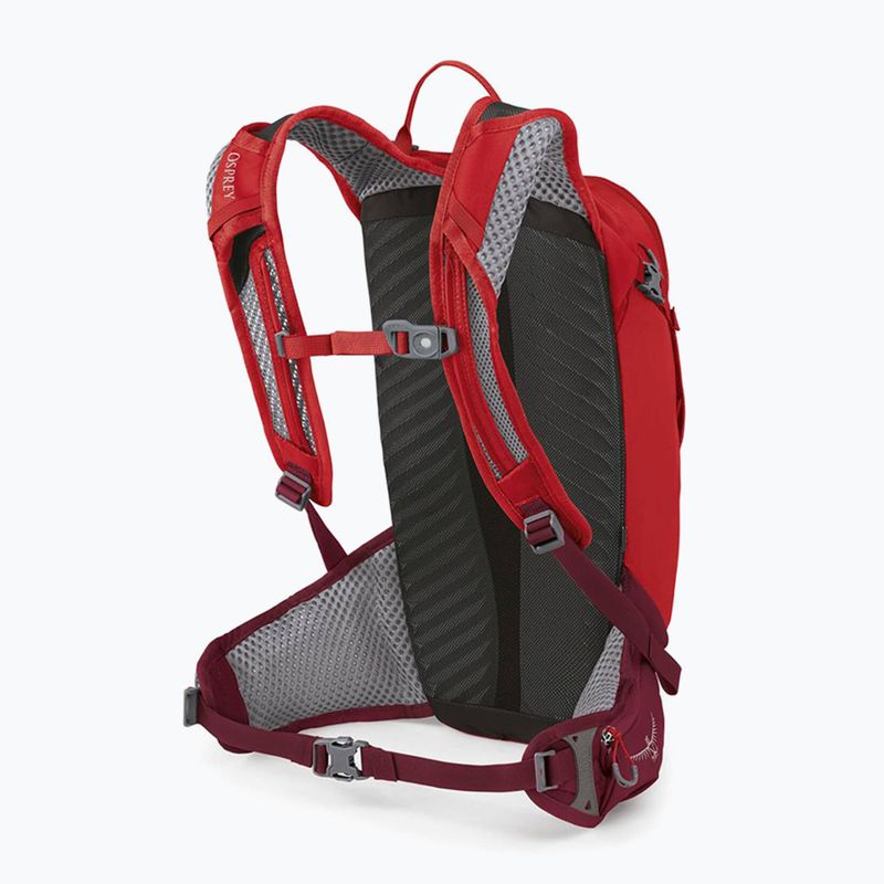 Férfi kerékpáros hátizsák Osprey Siskin 12 l z Ivózsákiem 2,5 l ultimate red 3
