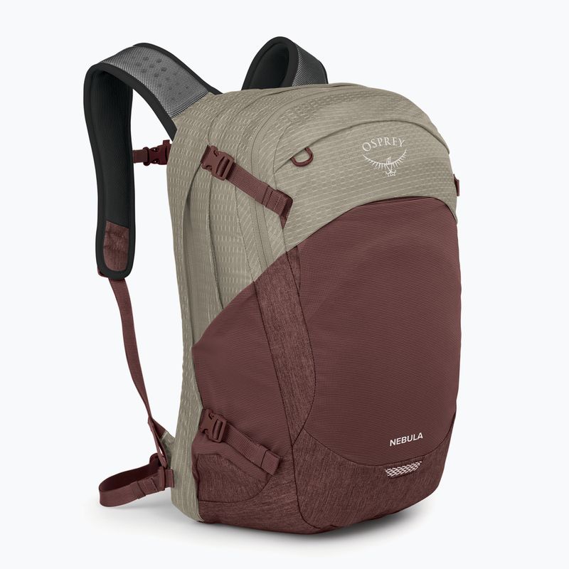 Városi hátizsák Osprey Nebula 32 l sawdust tan/raisin red 2