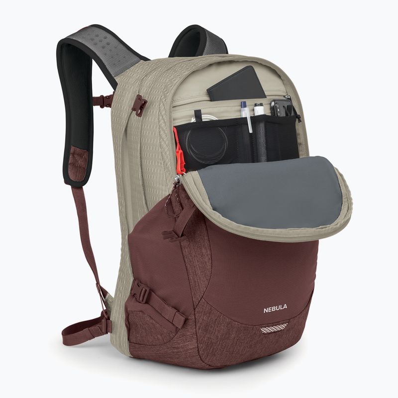 Városi hátizsák Osprey Nebula 32 l sawdust tan/raisin red 4