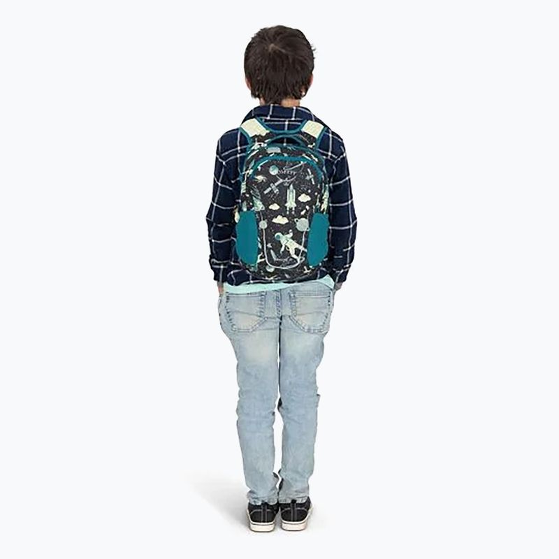 Gyerek városi hátizsák Osprey Daylite Youth Pack 9 l space travel print/antique blue 8