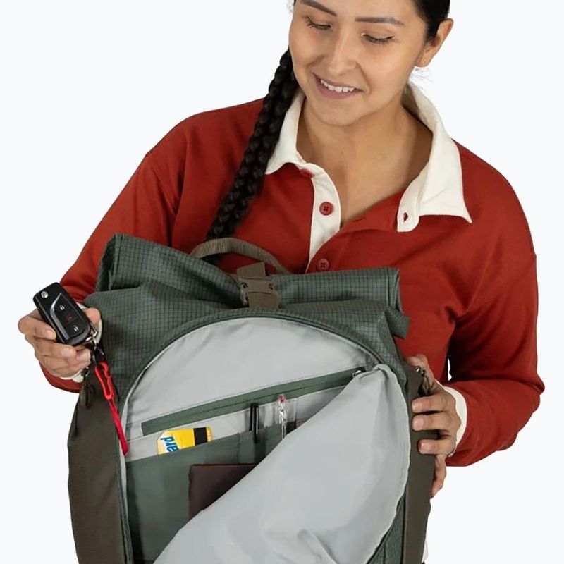 Osprey Transporter Roll Top 20 l fenyőlapos városi hátizsák 11
