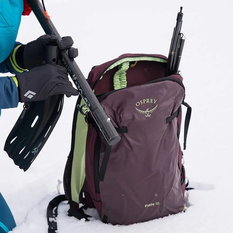 Osprey Firn 18 l ejtőernyős hátizsák bodza lila/borsmenta zöld 13