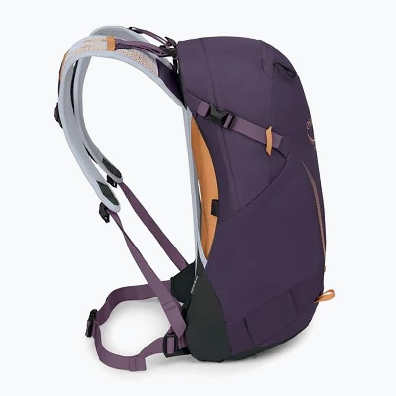 Osprey Hikelite 18 l túra hátizsák lila tinta / lila szürkület / cheddar narancs 2
