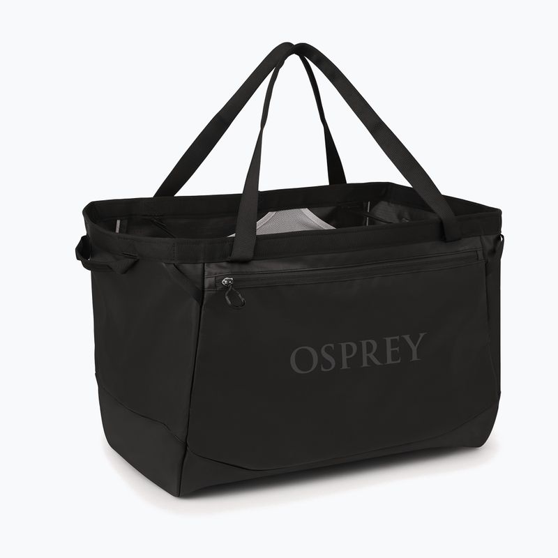 Utazótáska Osprey Transporter Gear Tote 60 l raven black/black 2