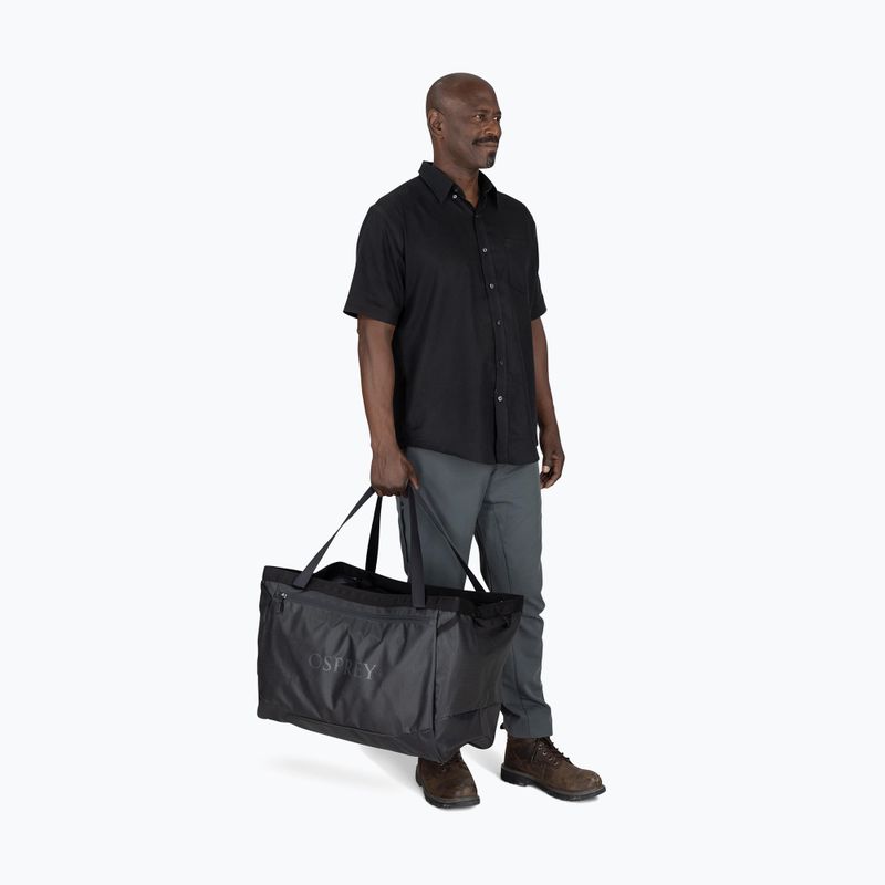 Utazótáska Osprey Transporter Gear Tote 60 l raven black/black 4