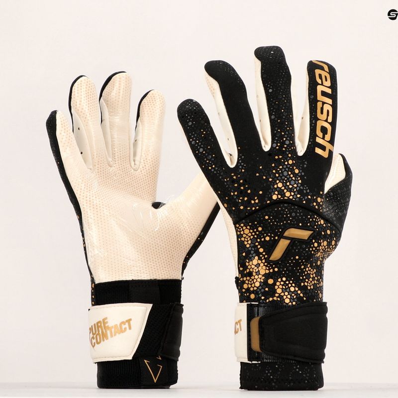 Reusch Pure Contact Gold X GluePrint kapuskesztyű fekete/arany 52/70/075/7707/9 11