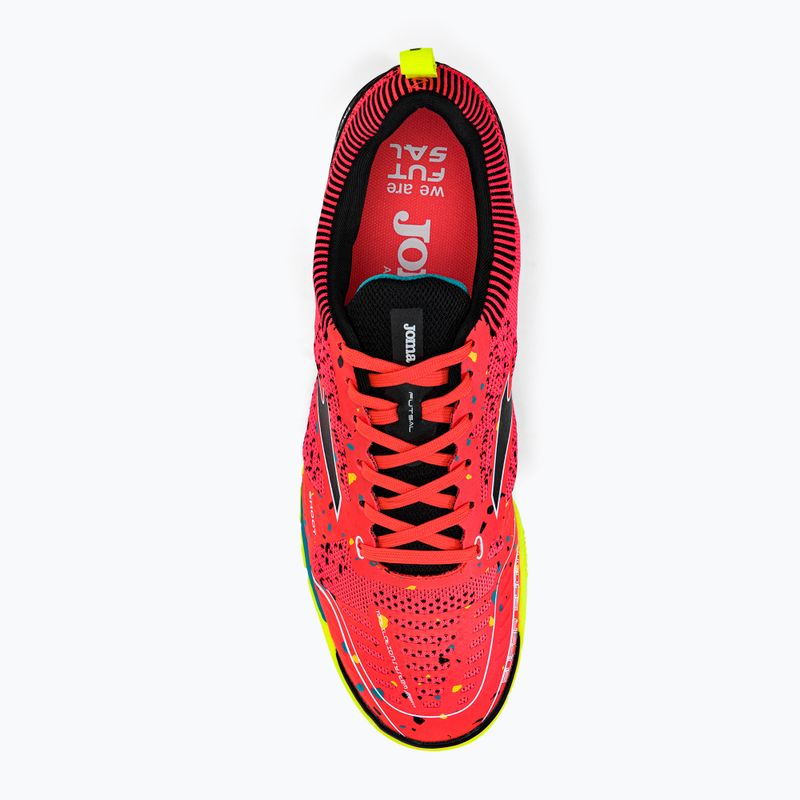 Joma Tactico IN férfi futballcipő korall/türkiz színben 6