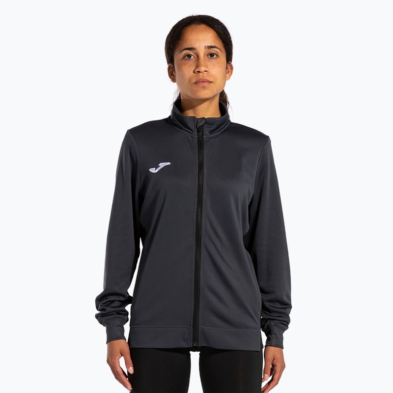 Női Joma Winner II Full Zip futópulóver antracit színben