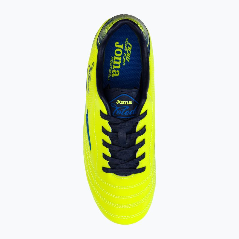 Gyermek futballcipő Joma Toledo HG citrom fluor 6