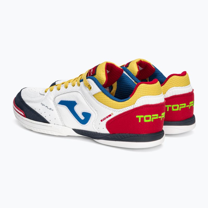 Férfi futballcipő Joma Top Flex IN fehér/piros 3