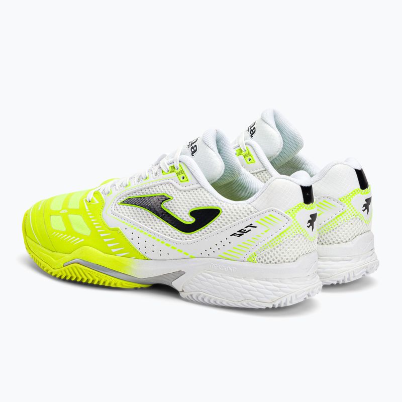 Joma T.Set férfi teniszcipő fehér és sárga TSETW2209P 3