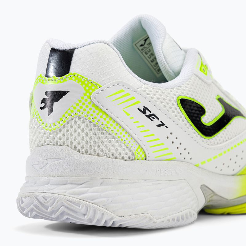 Joma T.Set férfi teniszcipő fehér és sárga TSETW2209P 9