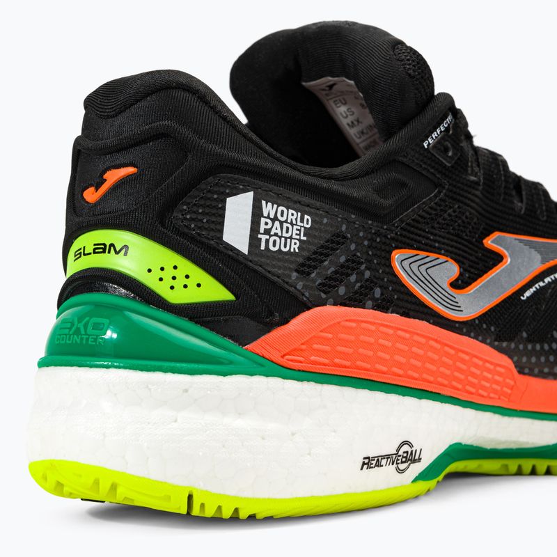 Joma T.Slam 2201 férfi teniszcipő fekete és narancssárga TSLAMW2201P 8