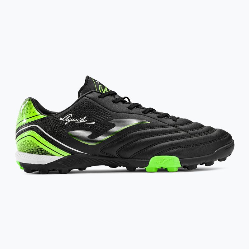 Férfi Joma Aguila TF futballcipő fekete/zöld fluor 2