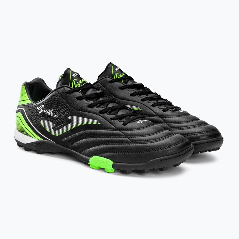 Férfi Joma Aguila TF futballcipő fekete/zöld fluor 4