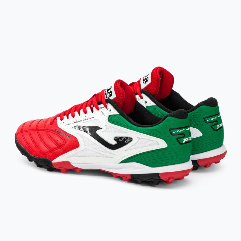 Férfi Joma Cancha TF futballcipő piros/fehér/zöld 3
